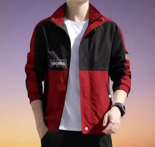 RED FULL SLEEVES NEW STYLE JACKET FOR MEN